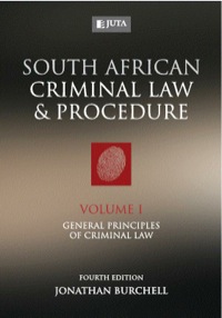 SA CRIMINAL LAW AND PROCEDURE (VOLUME 1)