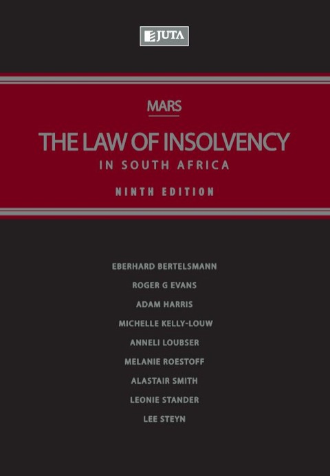 Cover image for book Mars The Law of Insolvency in South Africa