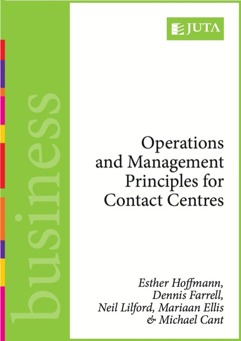 Cover image for book Operations and management principles for contact centres