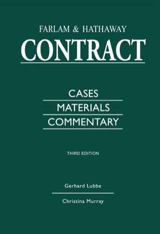 Contract Cases Materials and Commentary