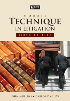 MORRIS TECHNIQUE IN LITIGATION