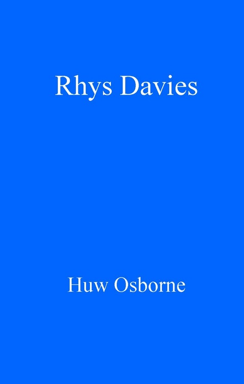 Cover image for book Rhys Davies