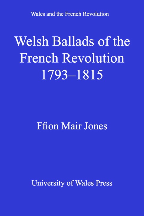 Cover image for book Welsh Ballads of the French Revolution