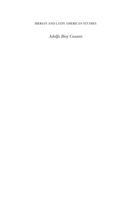 Cover image for book Adolfo Bioy Casares