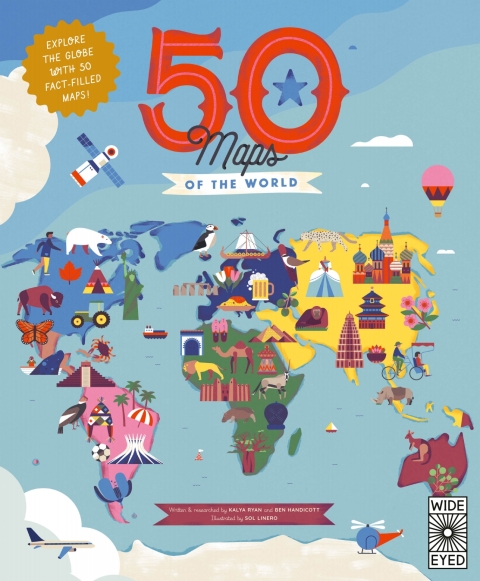 Cover image for book 50 Maps of the World