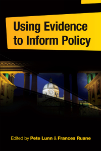 Cover image: Using Evidence to Inform Policy 9780717159727