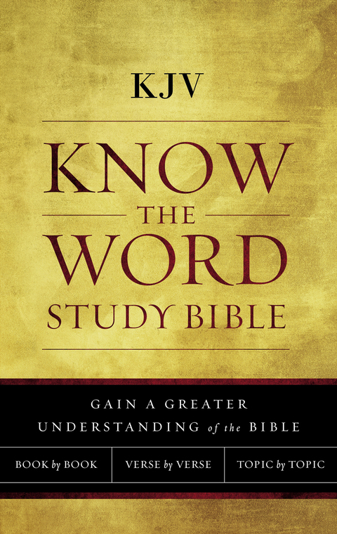 Cover image for book KJV, Know The Word Study Bible, Red Letter