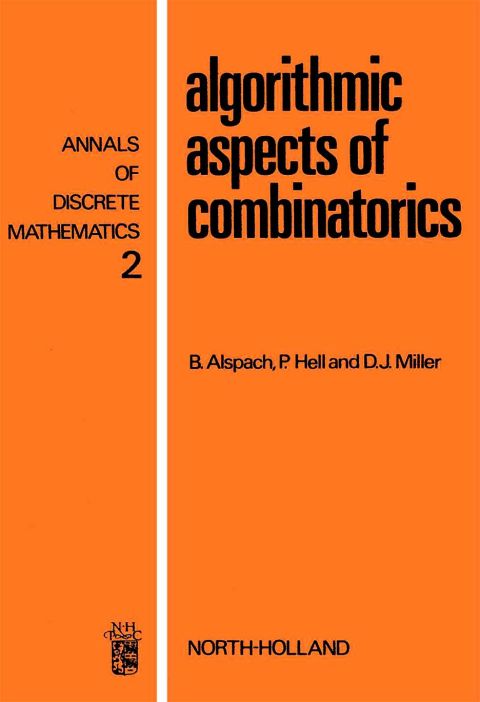 Cover image for book Algorithmic aspects of combinatorics