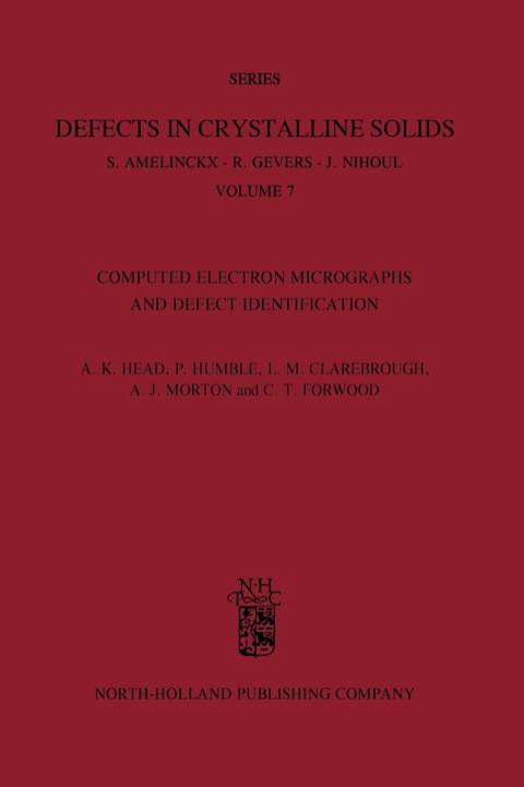 Cover image for book Computed Electron Micrographs And Defect Identification