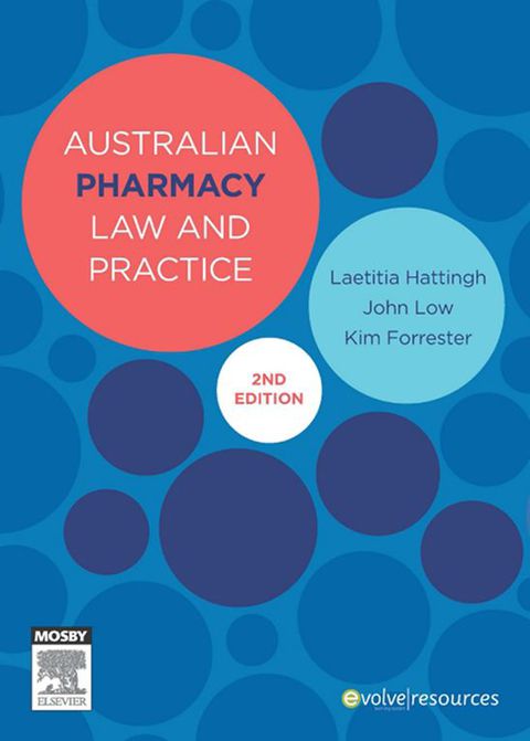 Cover image for book Australian Pharmacy Law and Practice