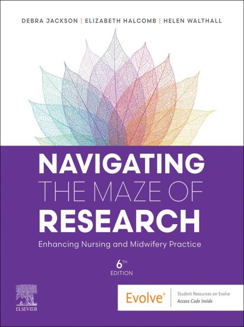 Cover image for book Navigating the Maze of Research: Enhancing Nursing and Midwifery Practice