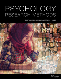 Cover image: Psychology Research Methods 1st edition 9780730363255