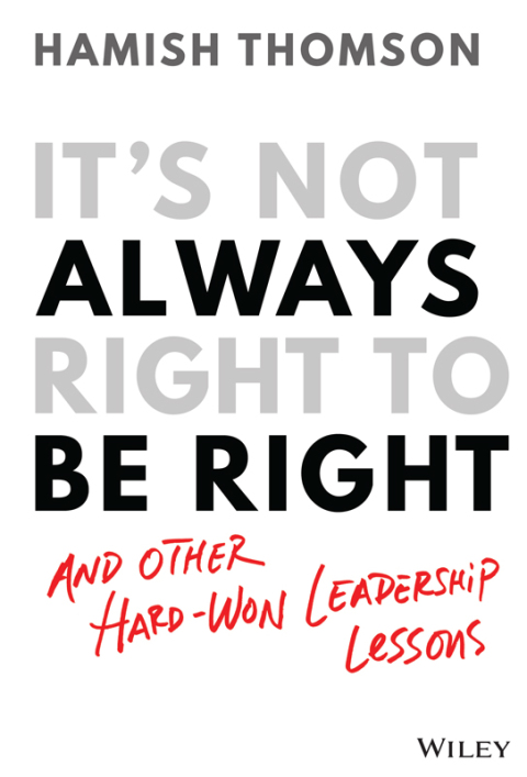 Cover image for book It's Not Always Right to Be Right