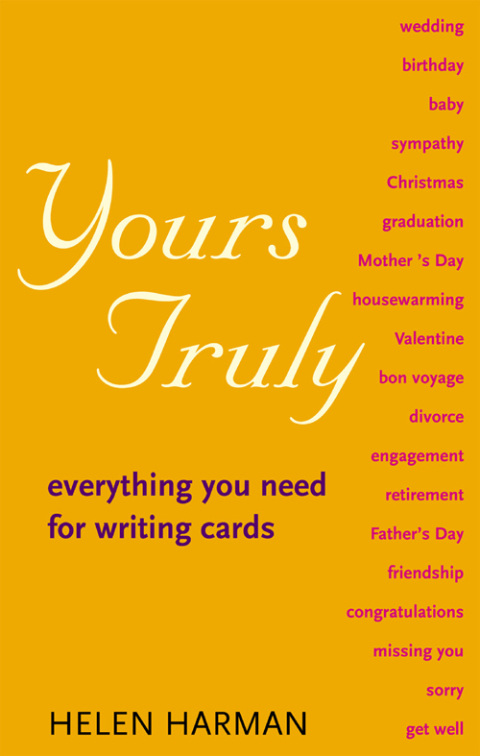 Cover image for book Yours Truly