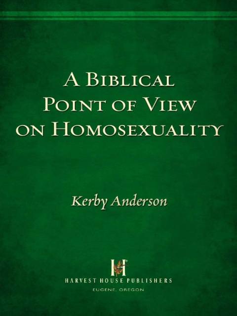 Cover image for book A Biblical Point of View on Homosexuality