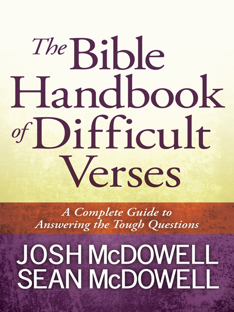 Cover image for book The Bible Handbook of Difficult Verses
