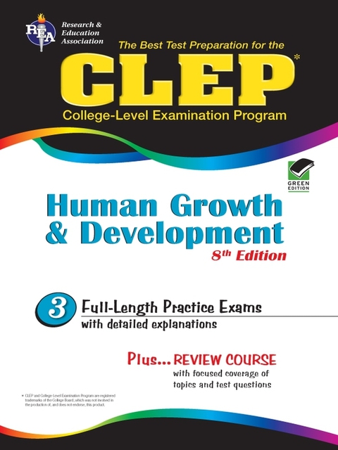 Cover image for book CLEP Human Growth and Development 8th Ed.