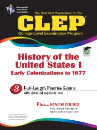 صورة الغلاف: CLEP History of the United States I 1st edition 9780878918966