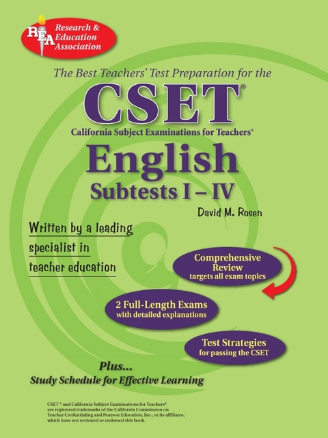Cover image for book CSET: English Subtests I-IV