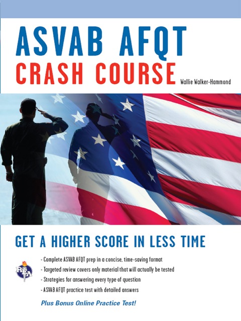 Cover image for book ASVAB AFQT Crash Course Book + Online