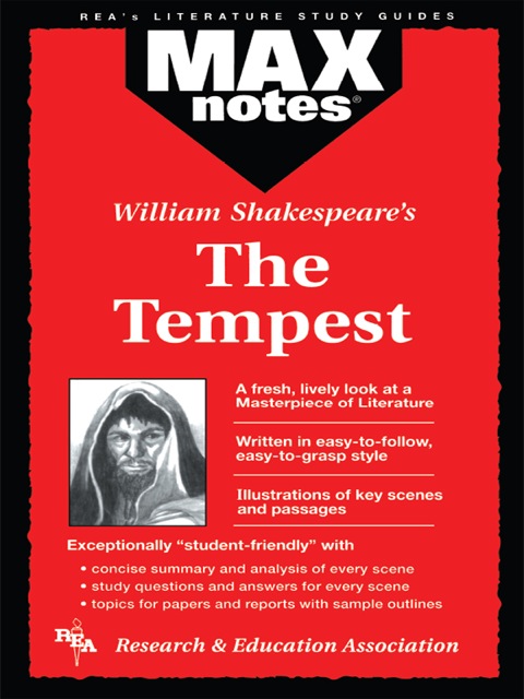 Cover image for book Tempest, The  (MAXNotes Literature Guides)