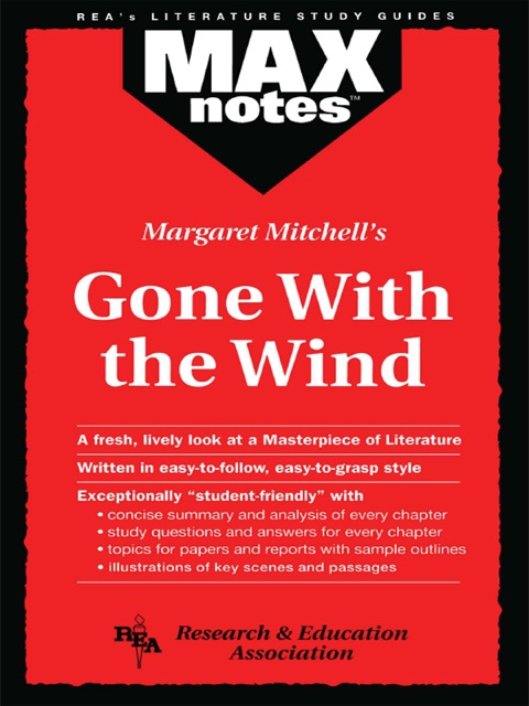 Cover image for book Gone with the Wind (MAXNotes Literature Guides)