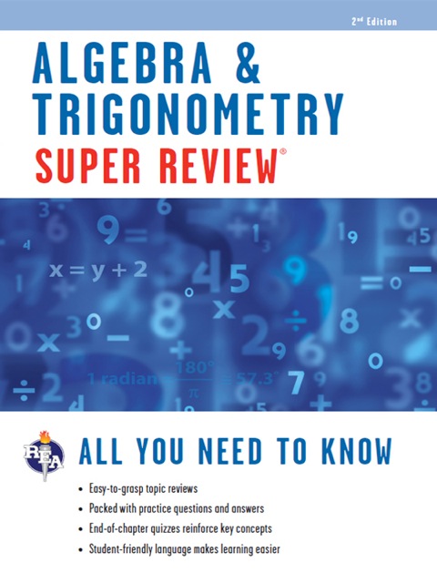 Cover image for book Algebra & Trigonometry Super Review - 2nd Ed.