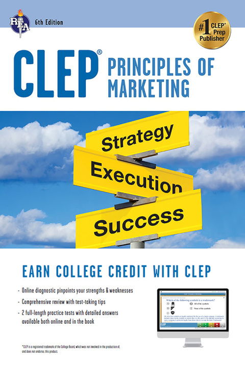 Cover image for book CLEP® Principles of Marketing Book + Online