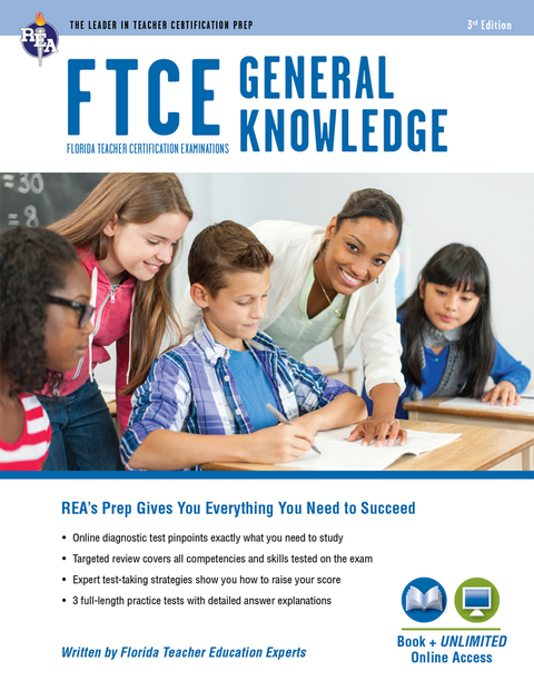 Cover image for book FTCE General Knowledge Book + Online