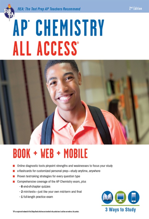 Cover image for book AP® Chemistry All Access Book + Online + Mobile