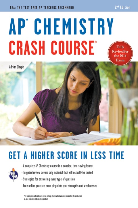 Cover image for book AP® Chemistry Crash Course, 2nd Ed.,  Book + Online