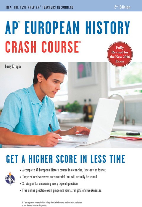 Cover image for book AP® European History Crash Course, 2nd Ed.,  Book + Online