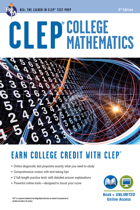 Cover image for book CLEP® College Mathematics Book + Online