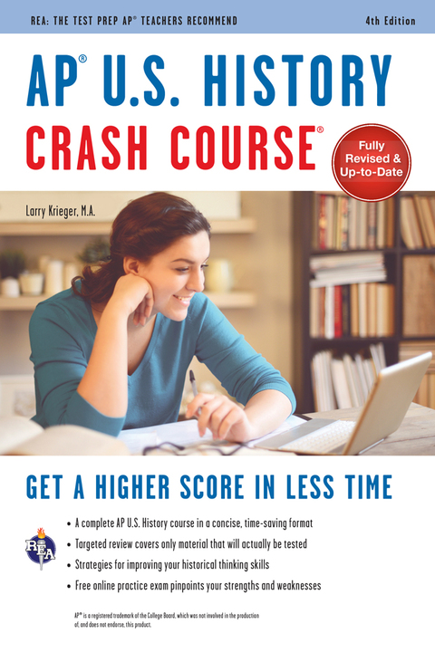 Cover image for book AP® U.S. History Crash Course, 4th Ed.,  Book + Online