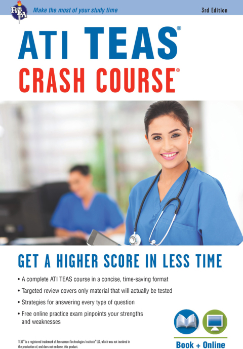Cover image for book ATI TEAS Crash Course®  Book + Online