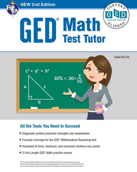 Cover image for book GED® Math Test Tutor, For the 2021 GED® Test