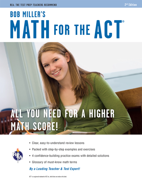 Cover image for book Math for the ACT 2nd Ed., Bob Miller's