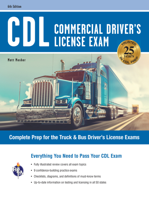 Cover image for book CDL - Commercial Driver's License Exam, 2025-2026