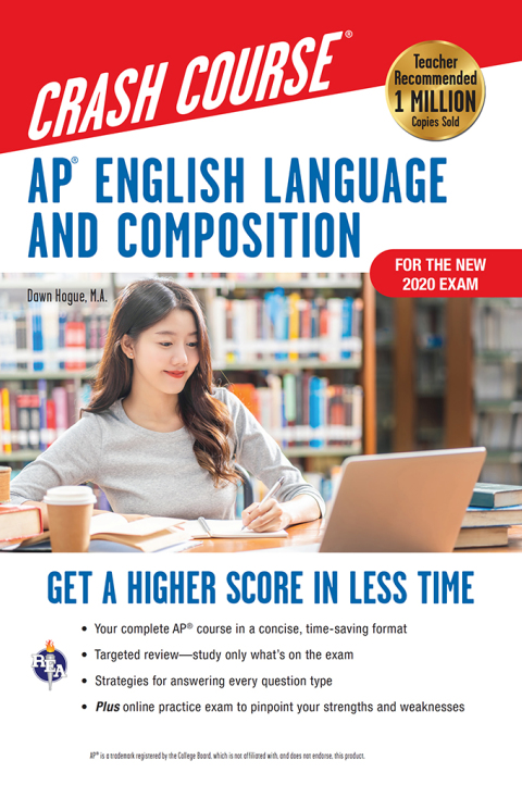 Cover image for book AP® English Language & Composition Crash Course, 3rd Ed., Book + Online