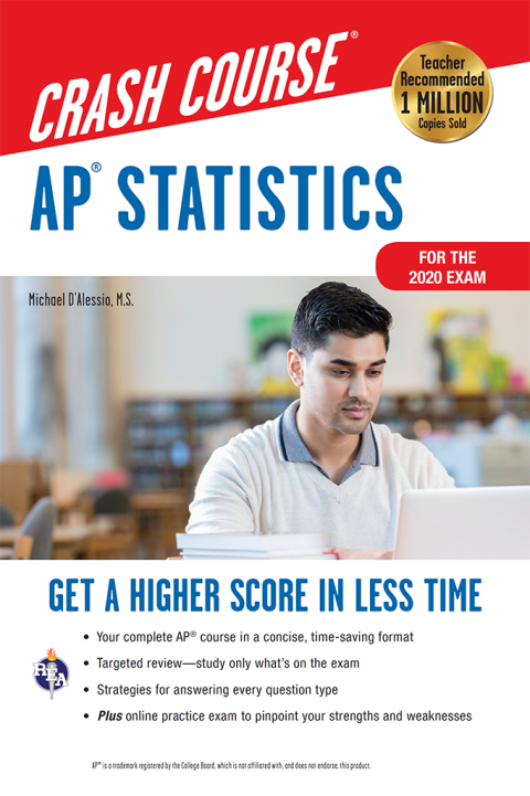 Cover image for book AP® Statistics Crash Course,  Book + Online