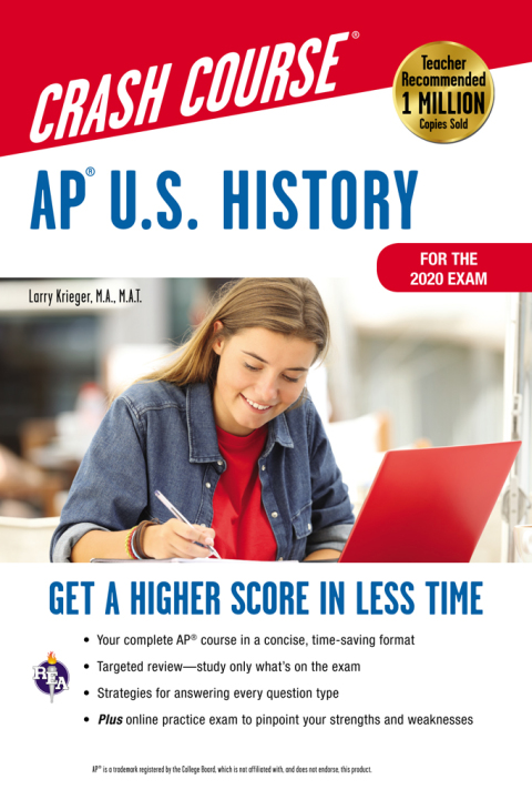 Cover image for book AP  U.S. History Crash Course, Book + Online