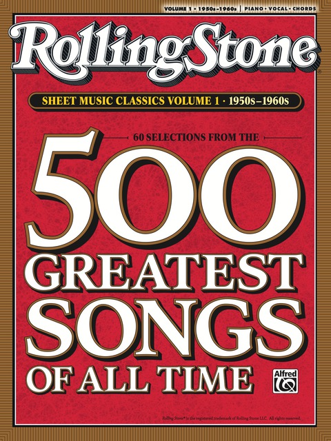 Cover image for book Rolling Stone Sheet Music Classics, Volume 1: 1950s-1960s: Piano/Vocal/Chords Sheet Music Songbook Collection