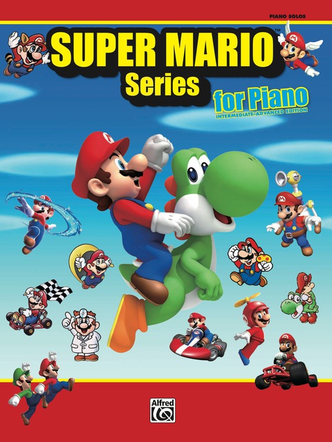 Cover image for book Super Mario Series for Piano: 34 Super Mario Themes From the Nintendo® Video Game Collection Arranged for Solo Piano