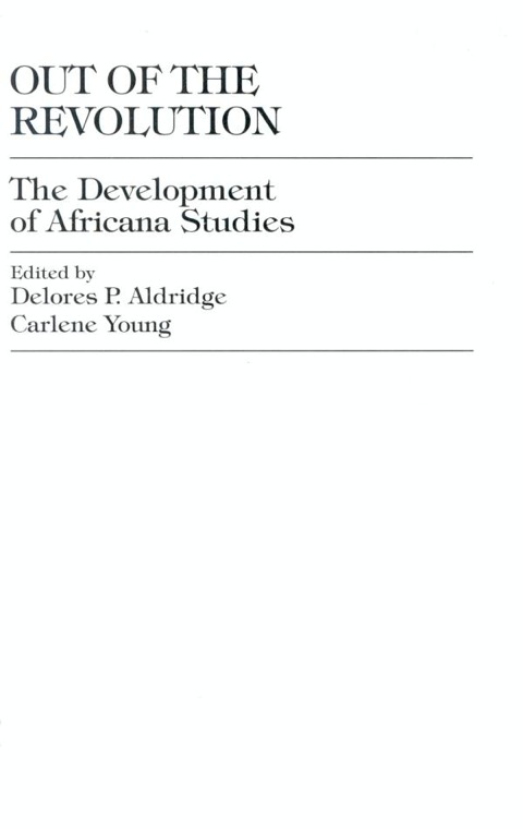 Cover image for book Out of the Revolution