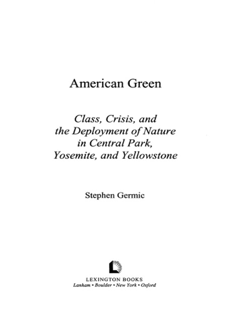 Cover image for book American Green