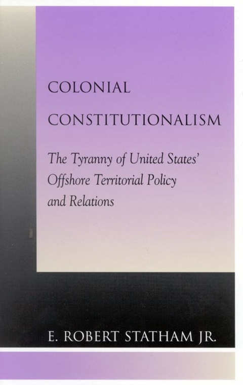 Cover image for book Colonial Constitutionalism