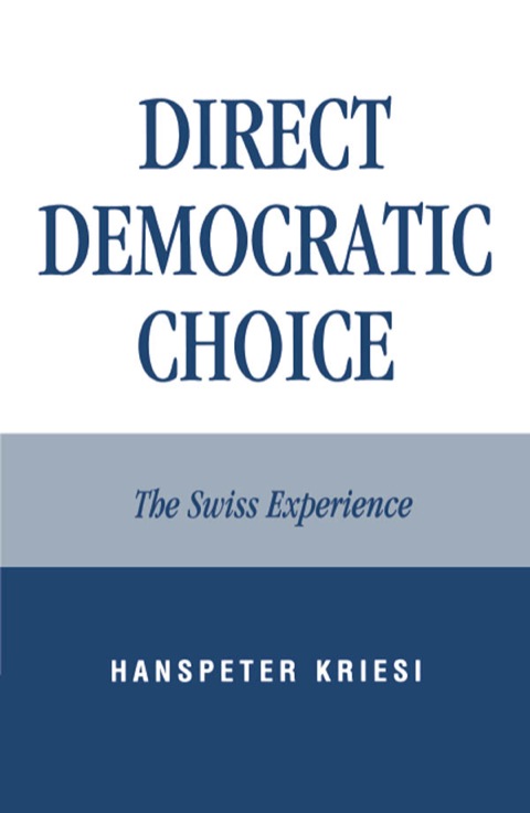 Cover image for book Direct Democratic Choice