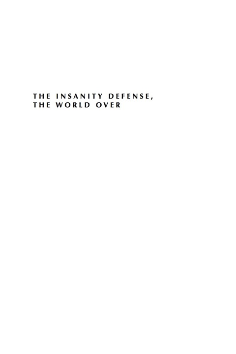 Cover image for book The Insanity Defense the World Over