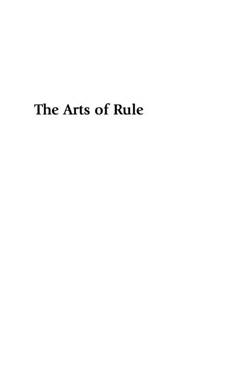 Cover image for book The Arts of Rule