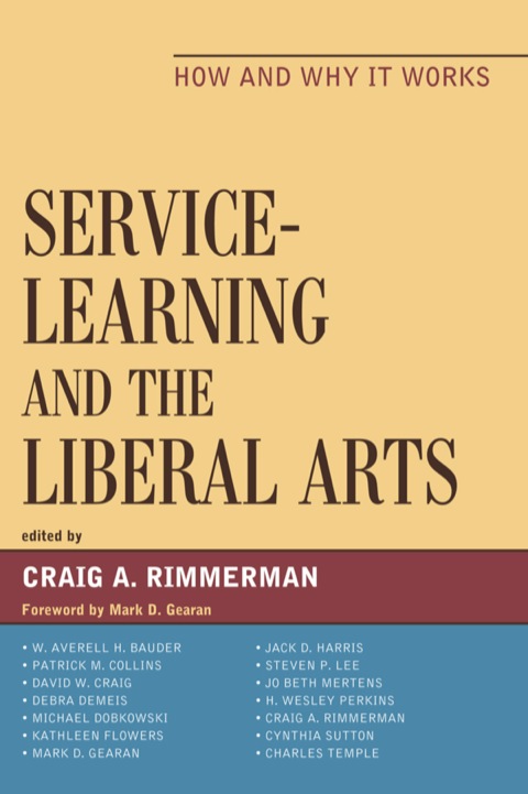Cover image for book Service-Learning and the Liberal Arts
